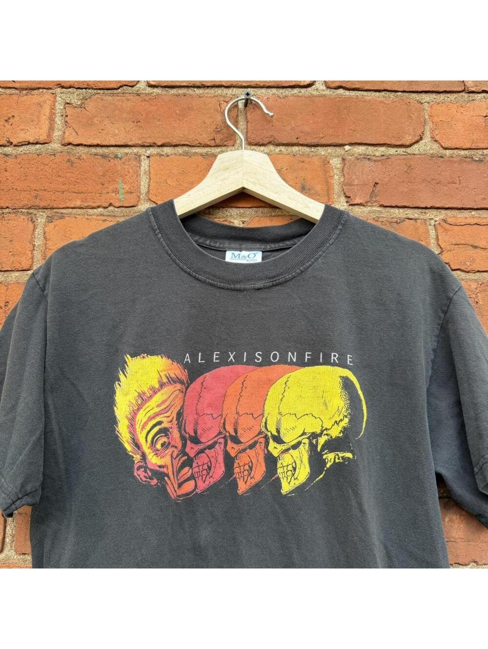Vintage alexisonfire skulls t shirt 00s M